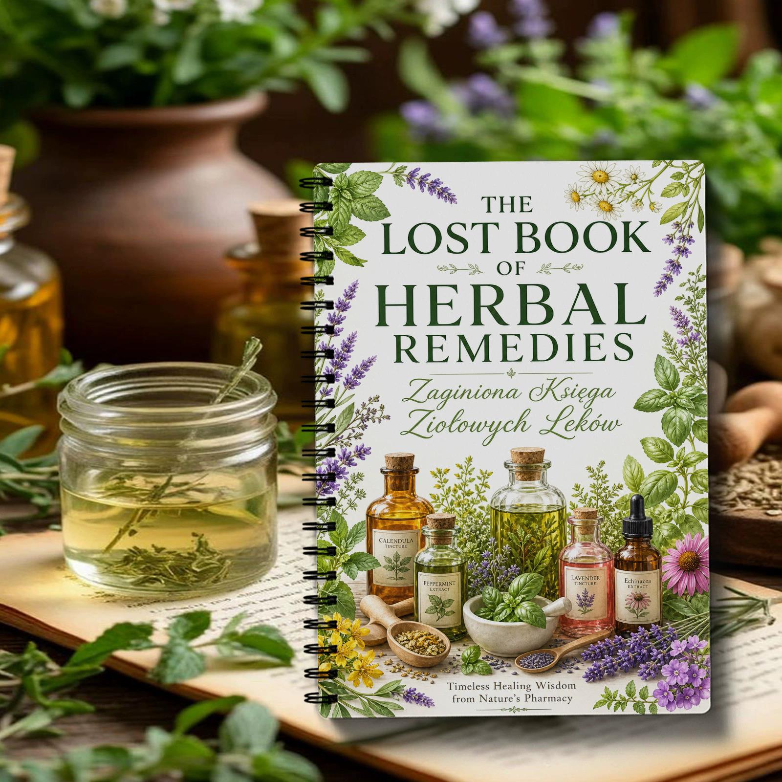 Herbal Wellness Remedy - Carnet de notes spirale « Remèdes