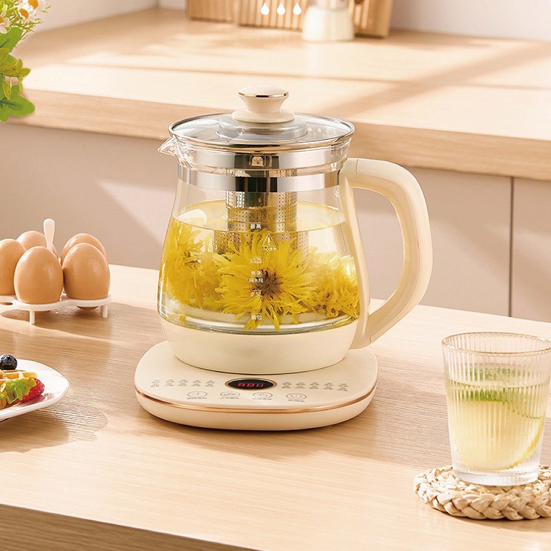 Herbal Tea For Wellness - Théière électrique multifonction en verre, 220V,
