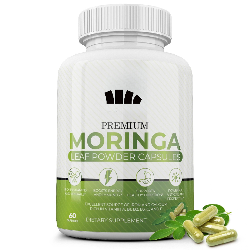 Moringa Leaf Powder - Capsules de Moringa naturelles-100% pur supplément