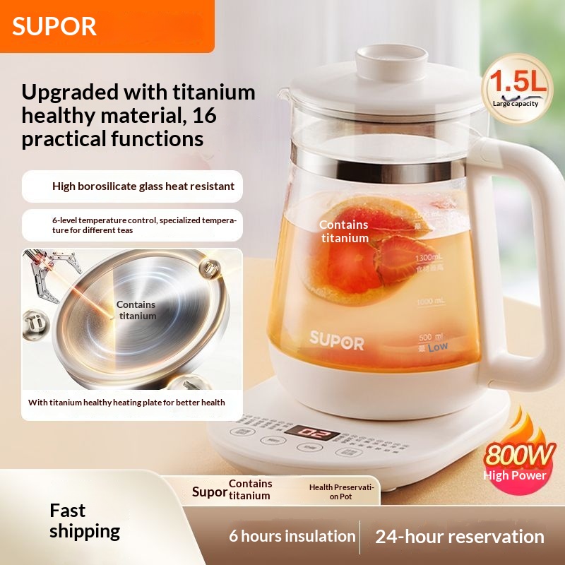 Herbal Tea For Wellness - Bouilloire de santé en titane Supor