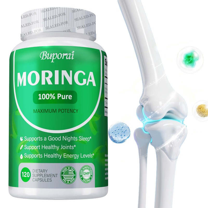 Moringa Leaf Powder - Capsules de poudre de feuille de