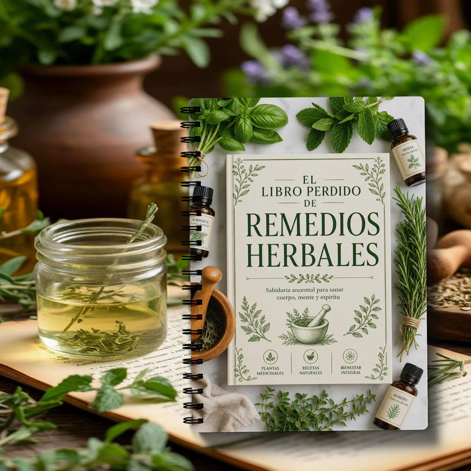 Herbal Wellness Remedy - Carnet à spirale Le Livre Perdu