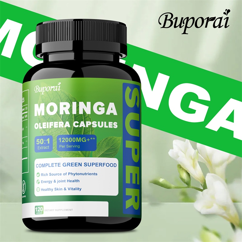 Moringa Leaf Powder - Capsules de poudre de feuilles de