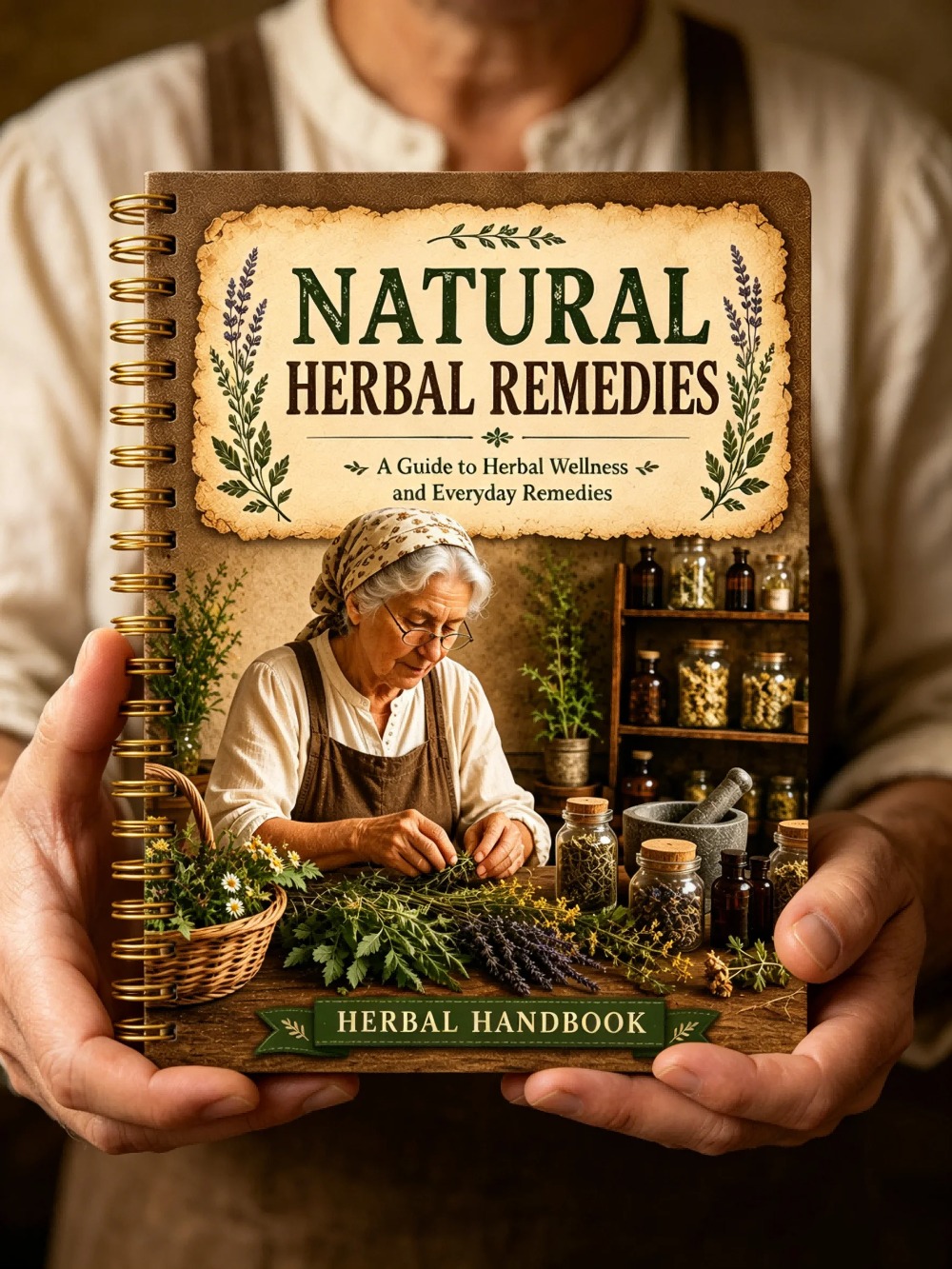 Carnet A5 au design vintage, i - Herbal Wellness Remedy avis et prix